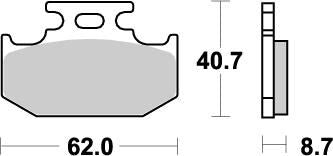 Nitro Brake Pads For Kawasaki KDX 125 SR