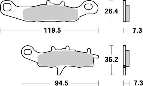 Nitro Brake Pads For Husqvarna SM 610 I.E.