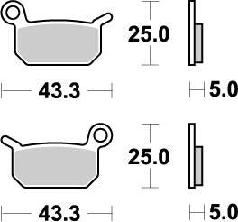 Nitro Brake Pads For Cobra Moto CX 50 JR