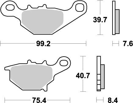 Nitro Brake Pads For Suzuki RM 85