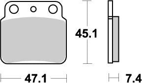 Nitro ATV Brake Pads For Arctic Cat (Textron) 400 2X4