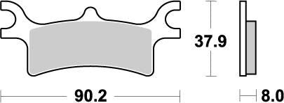 Racing Brake Pads ATV For Polaris Magnum 330 4X4