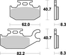 Nitro ATV Brake Pads For Suzuki LT-A 400 2X4