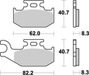 Nitro ATV Brake Pads For Suzuki LT-A 400 ASI 4X4