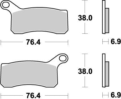Nitro ATV Brake Pads For KTM SX 505 ATV