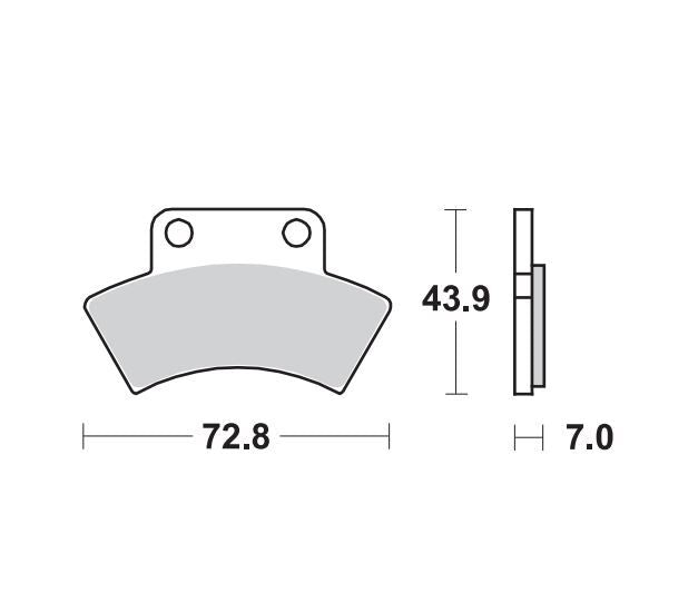 Nitro ATV Brake Pads For Polaris 300 2X4