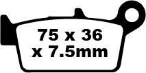 SFA-HH Series Sindered Scooter Brake Pads | Vendor No SFA131/2HH