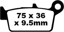 SFA-HH Series Sindered Scooter Brake Pads | Vendor No SFA131/3HH