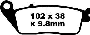 SFA-HH Series Sindered Scooter Brake Pads | Vendor No SFA196HH