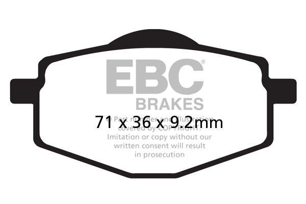 SFA-HH Series Sindered Scooter Brake Pads | Vendor No SFA101HH