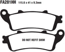 SFA-HH Series Sindered Scooter Brake Pads | Vendor No SFA281HH