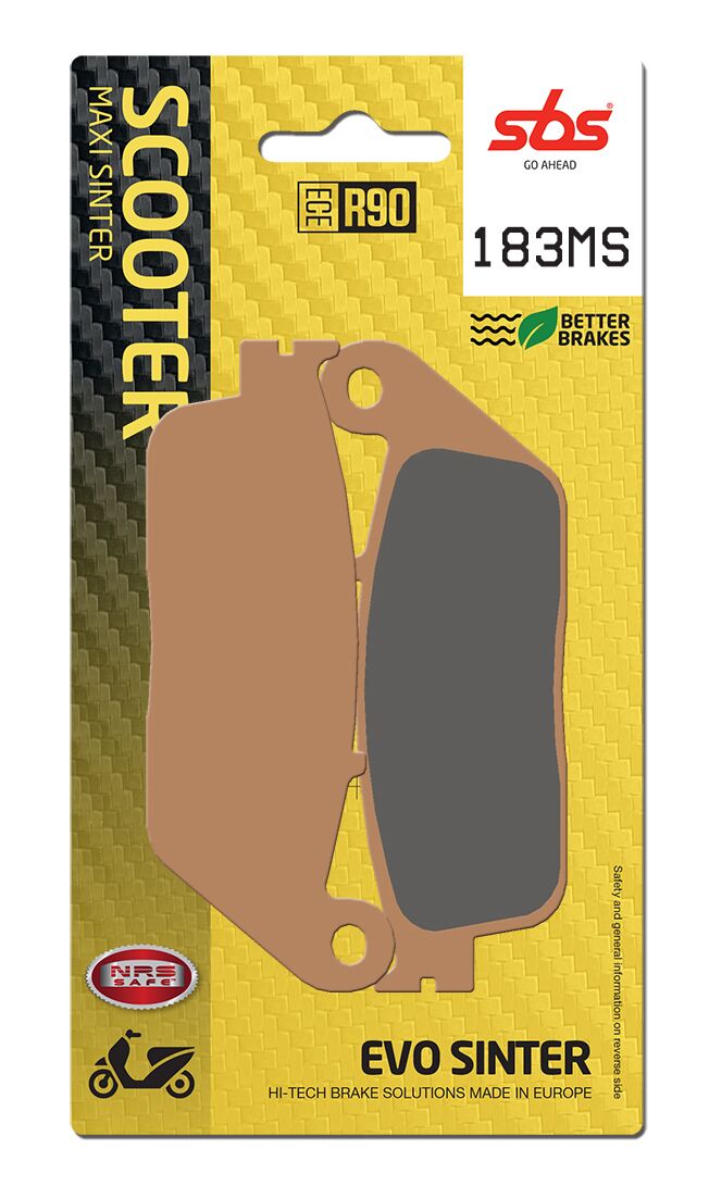 MS Scooter Maxi Sintered Brake Pads For BMW C 600 Sport ABS - 38.9 MM