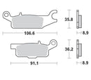 Nitro ATV Brake Pads For Yamaha YFM 550 DH 4X4