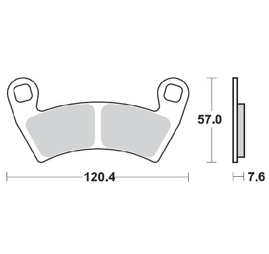 Nitro ATV Brake Pads For Polaris Ranger 500 2X4