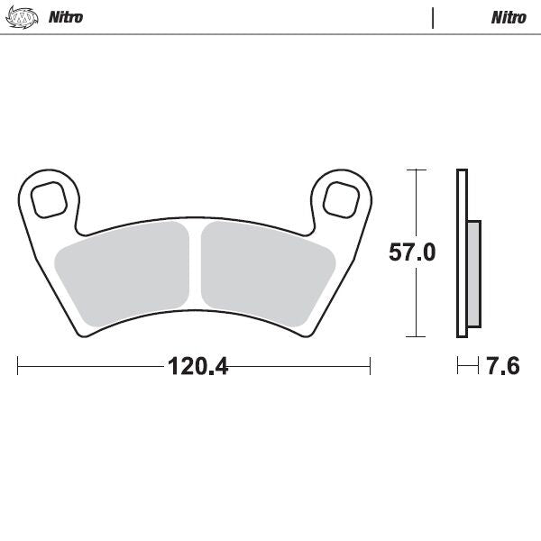 Nitro ATV Brake Pads For Polaris GENERAL 1000