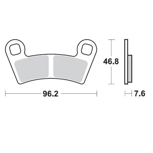 Nitro ATV Brake Pads For Polaris GENERAL 1000 4X4