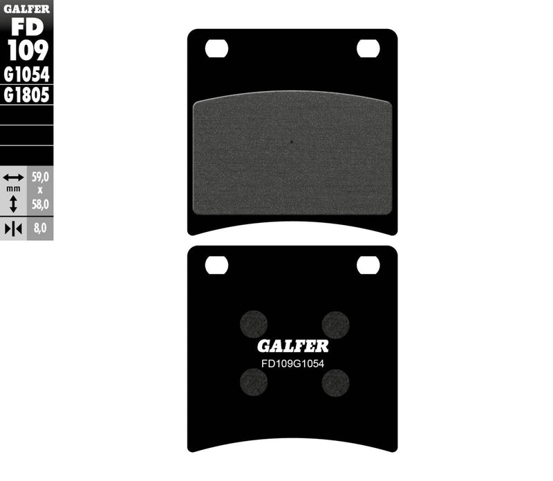 Semi-Metallic Brake Pads For Suzuki GSX 600 F - 59 MM