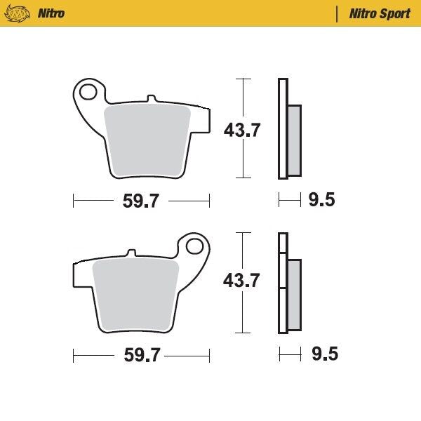 Nitro Sport Brake Pads For GasGas MC 65