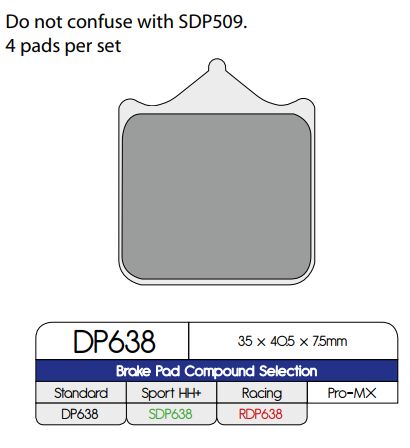 Standard Sintered Metal Brake Pads For Aprilia RSV 1000 2001-2003