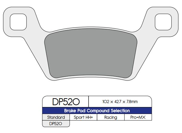 Standard Sintered Metal Brake Pads For Kymco MXU 500 4X4 2011-2014