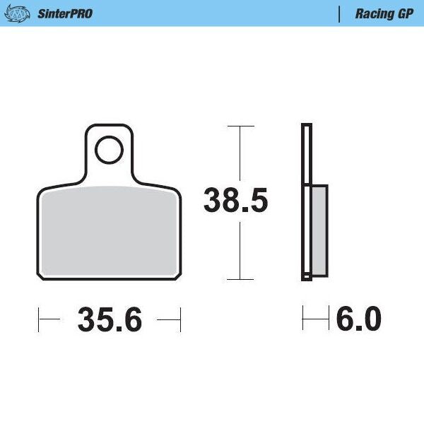 Racing GP SinterPRO Offroad Brake Pads For Aprilia RX 50
