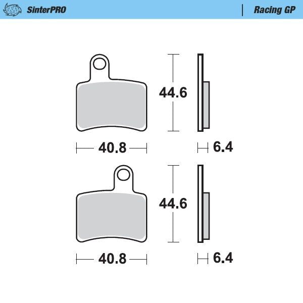 Racing GP SinterPRO Offroad Brake Pads For Beta REV 250