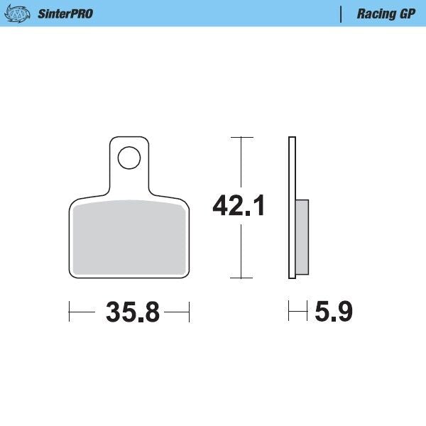 Racing GP SinterPRO Offroad Brake Pads For Beta EVO 125