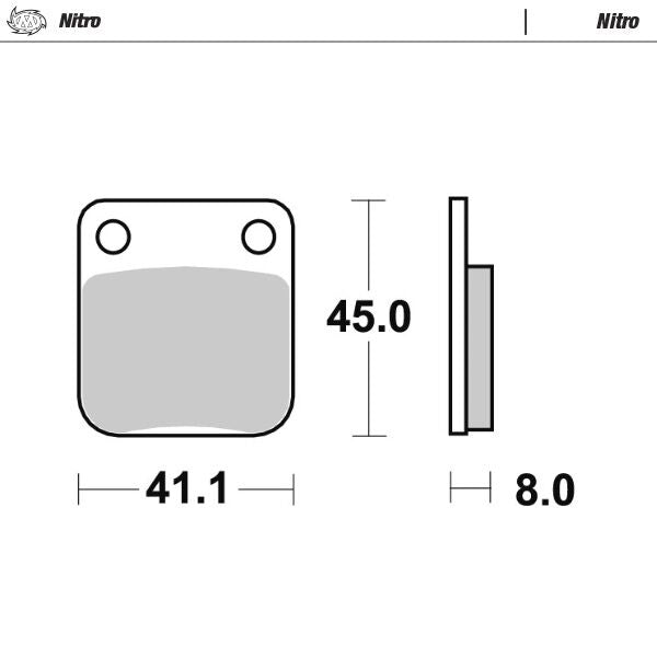 Nitro Brake Pads For Husqvarna CR 125