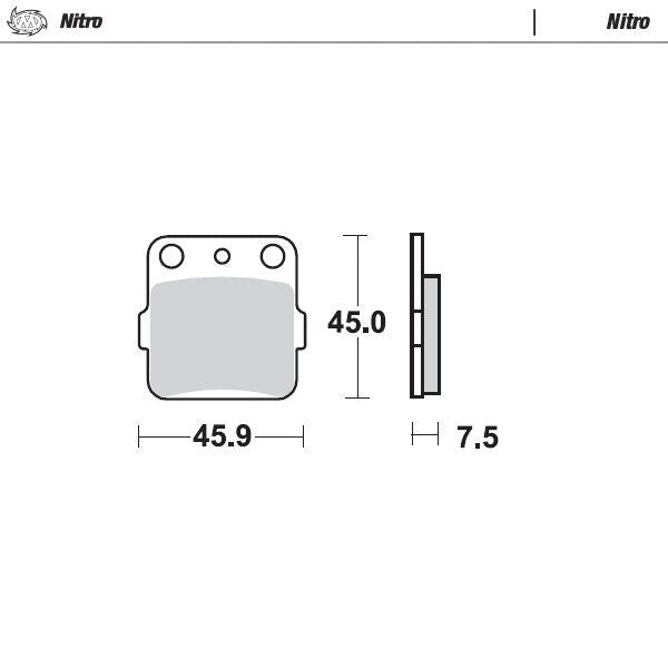 Nitro ATV Brake Pads For Honda ATC 200 X
