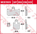 SRT Sintered Road/ Track Pads For Yamaha MT-01 1700 2007-2012