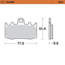 RoadPRO Sinder Brake Pad Front For BMW K 1200 GT ABS