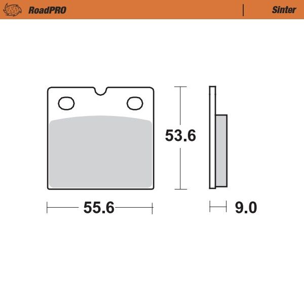 RoadPRO Sinder Brake Pad Rear For Benelli 900 SEI