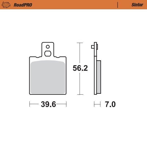 RoadPRO Sinder Brake Pad Rear For Aprilia AF1 125