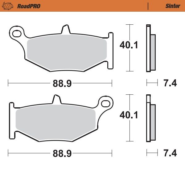 RoadPRO Sinder Brake Pad Rear For Suzuki DL 1000 ABS