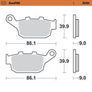 RoadPRO Sinder Brake Pad Rear For Honda CB 500 F