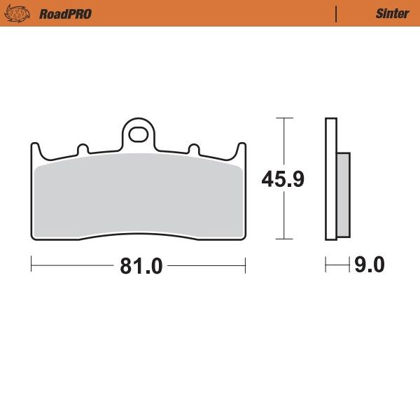 RoadPRO Sinder Brake Pad Front For BMW K 1200 LT ABS