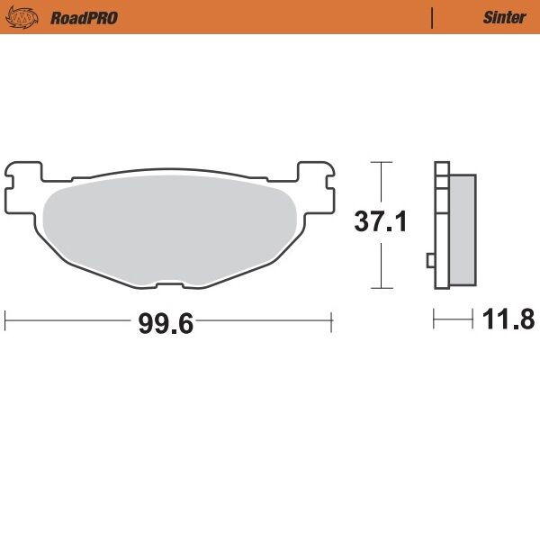 RoadPRO Sinter Scooter For Yamaha XP 500 T-Max ABS