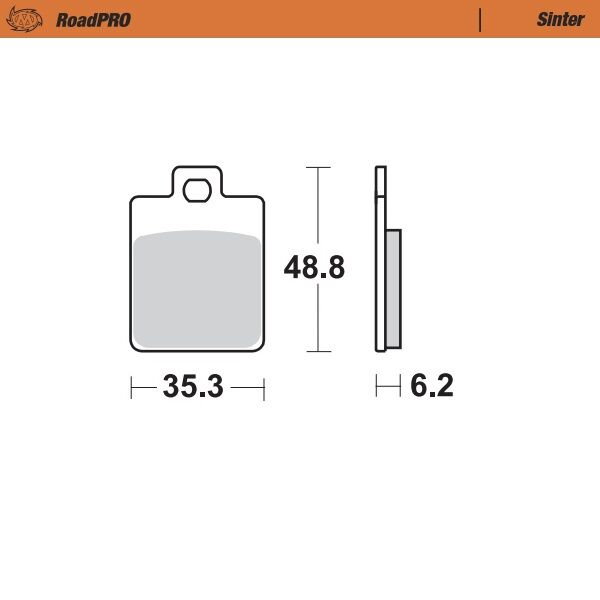 RoadPRO Sinter Scooter For Gilera Fuoco 500 I.E.