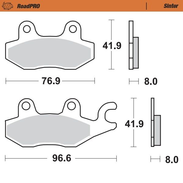 RoadPRO Sinder Brake Pad Front For Honda CB 125 F