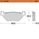 RoadPRO Sinder Brake Pad Rear For Hyosung GV 650