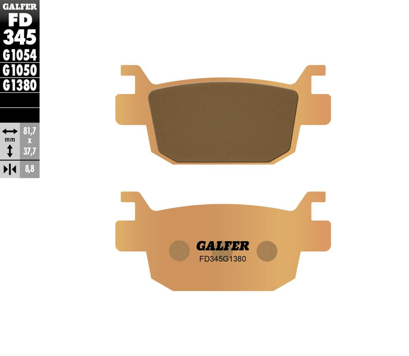 HH Sintered Brake Pads For Honda ADV 150 ABS - 81.7 MM