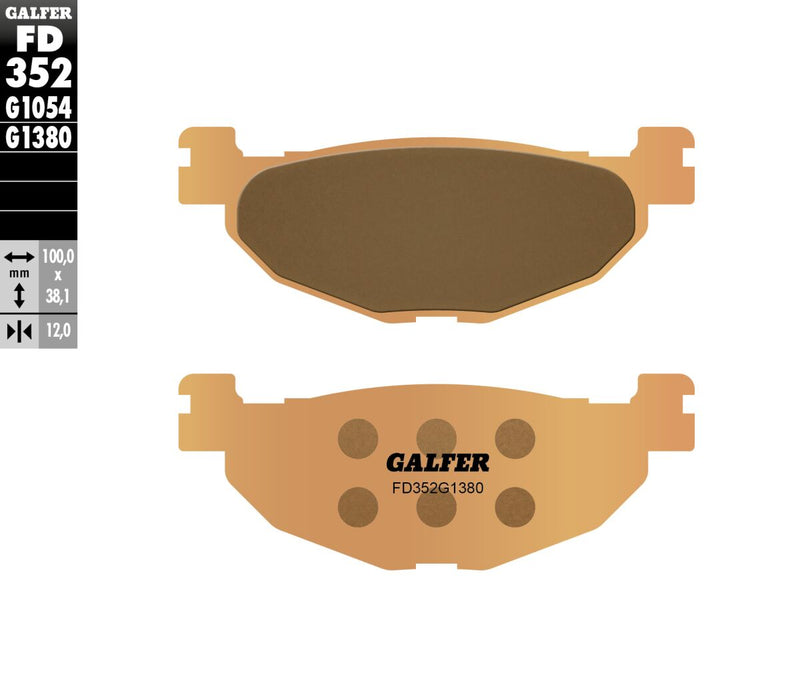 HH Sintered Brake Pads For Yamaha XP 500 T-Max ABS - 100.0 MM