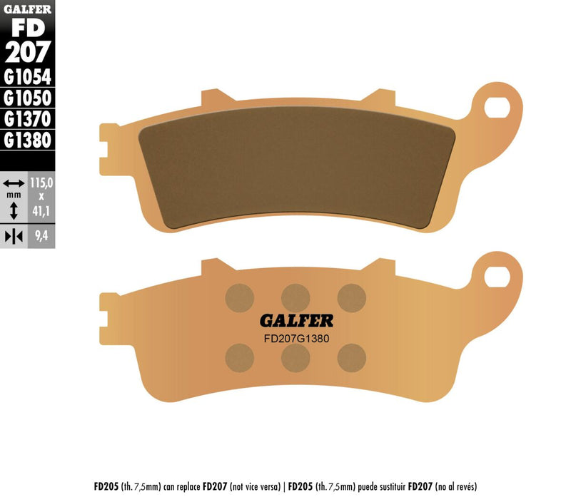 HH Sintered Brake Pads For Honda CB 1100 SF - 115.0 MM