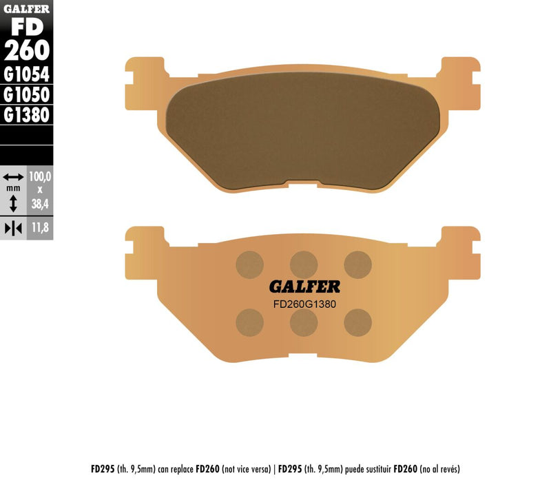 HH Sintered Brake Pads For Yamaha XP 500 T-Max - 100.0 MM