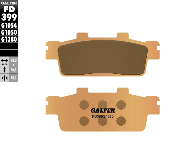 HH Sintered Brake Pads For Daelim S3 125 FI - 94.0 MM