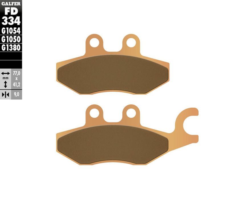 HH Sintered Brake Pads For Piaggio BEVERLY 125 - 77 MM