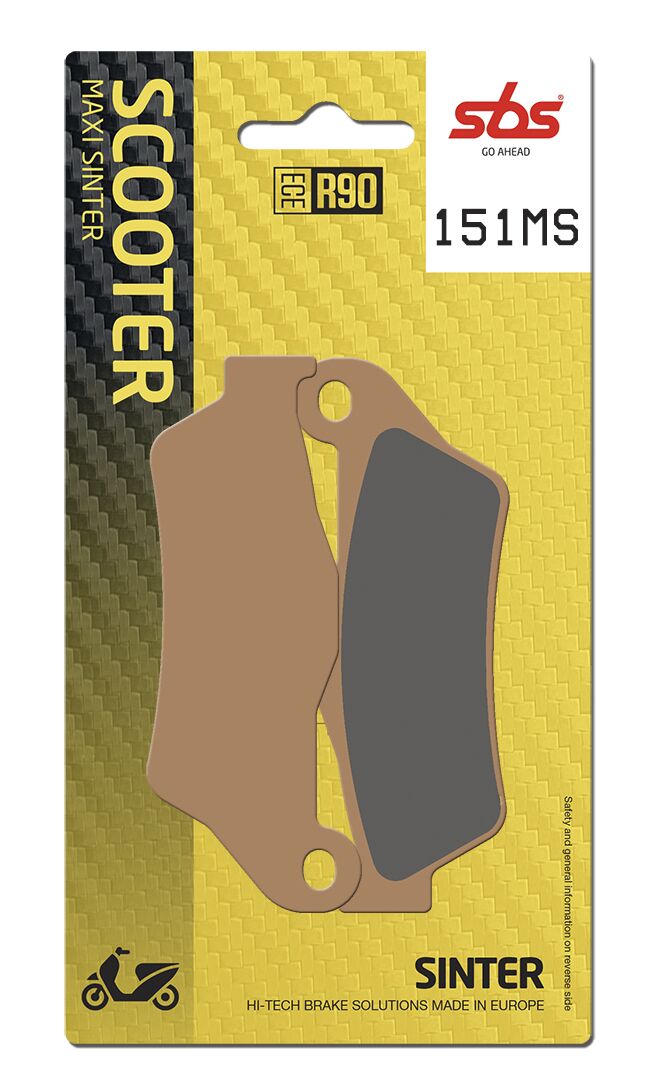 MS Scooter Maxi Sintered Brake Pads For Aprilia SRV 850 - 94 MM