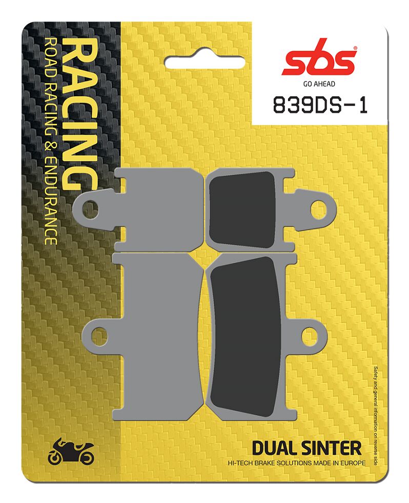 DS Racing Dual Sintered Brake Pads For Yamaha YZF-R1 1000 2007-2014