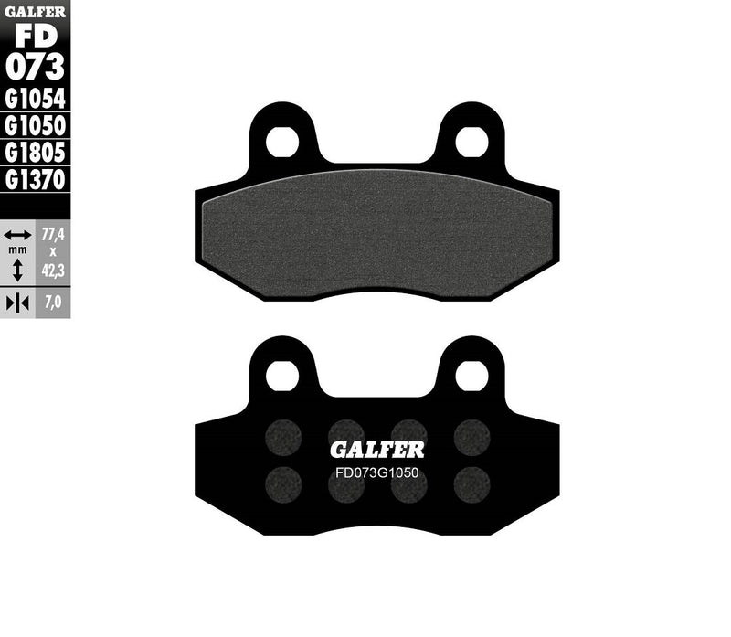 Semi-Metallic Brake Pads For Beta MINICross 150 R - 77.4 MM