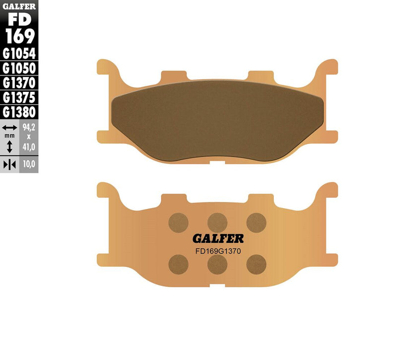 HH Sintered Brake Pads For Italjet Jupiter 125 - 94.2 MM